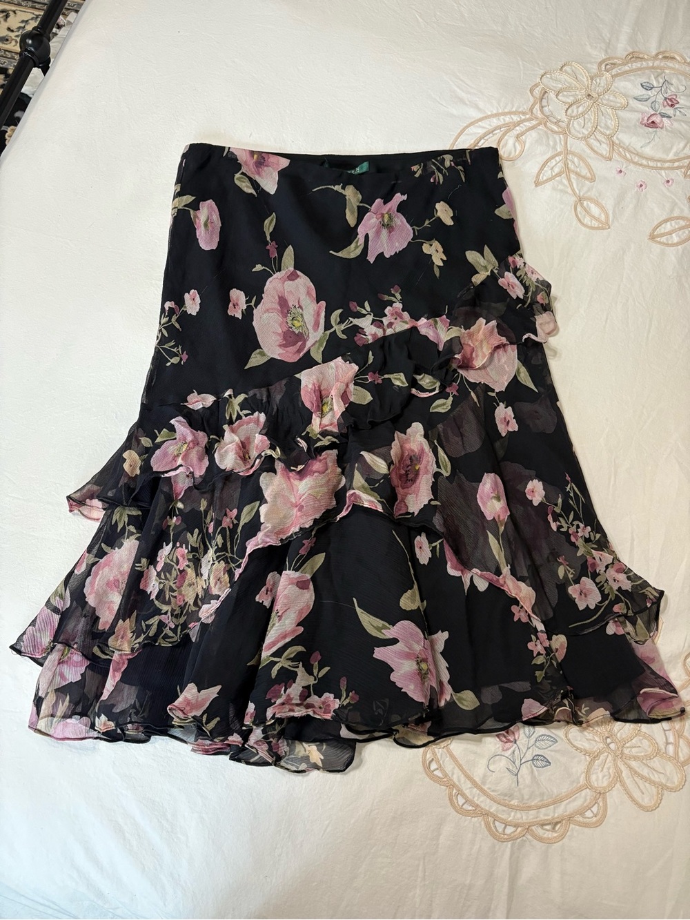 RALPH LAUREN Floral Midi Skirt